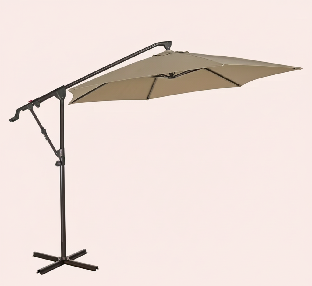 10 ft Cantilever Patio Umbrella with Crank – Four Colors