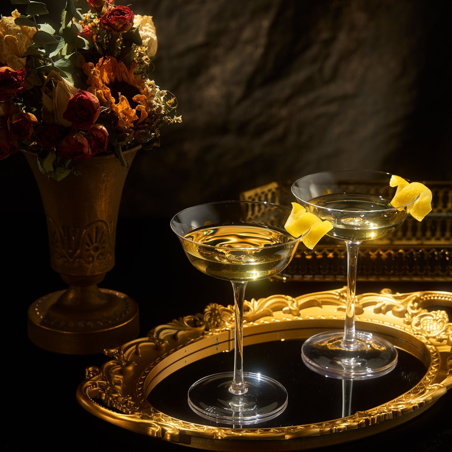 Classic Champagne Coupe for your home bar - Set of 2