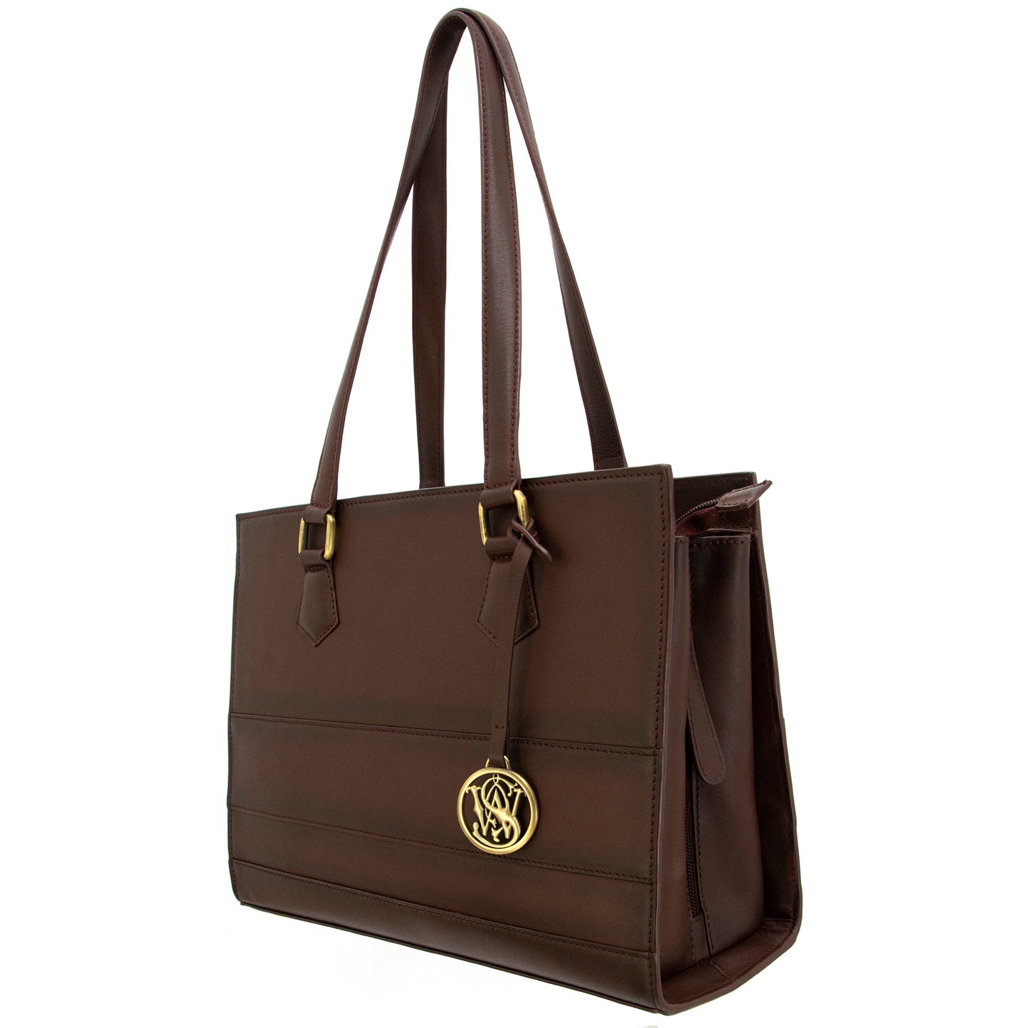 S&W Structured Leather Handbag - 3 Colors - Subtle CCW Compartment