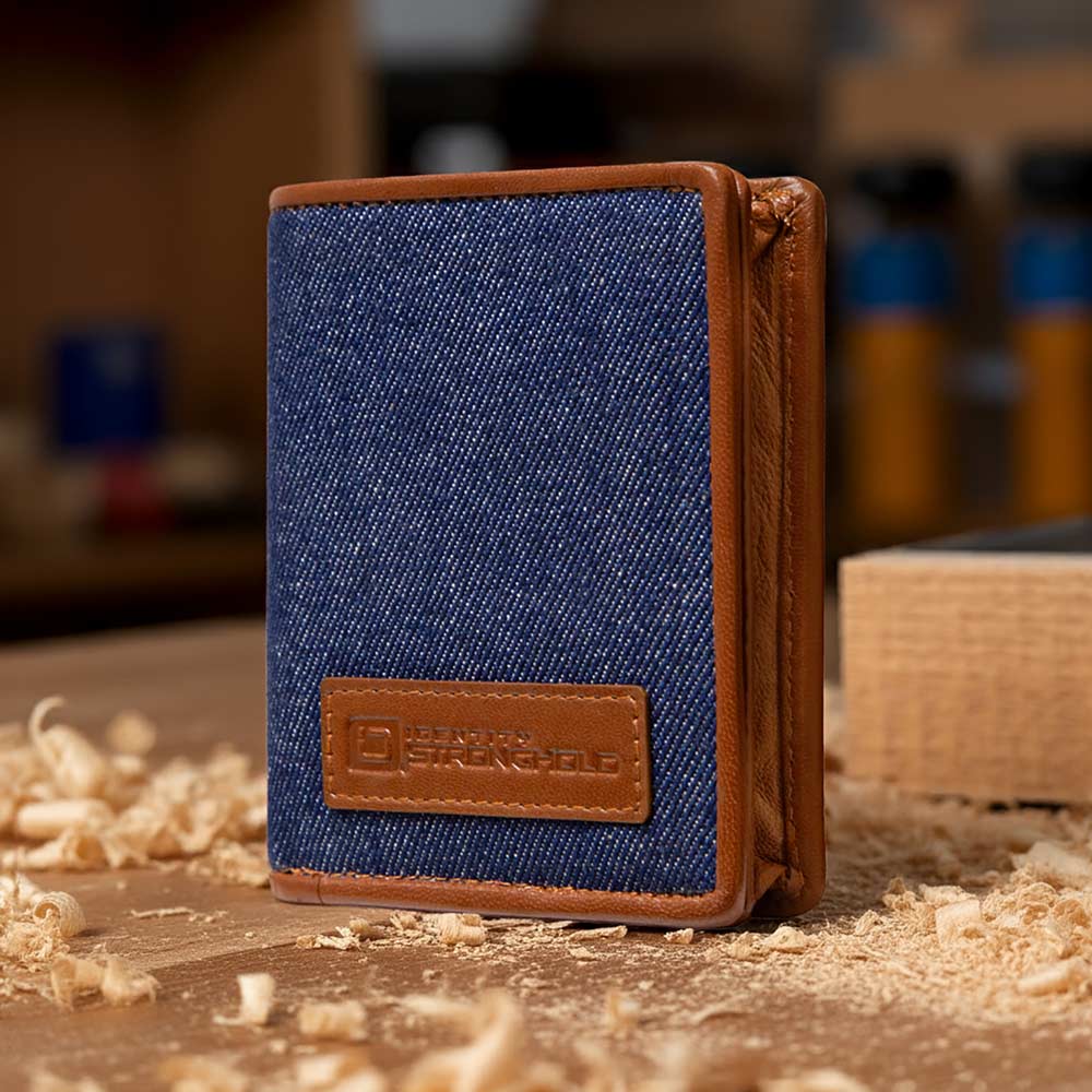 Maximum Storage in a Minimalist Wallet - RFID Secure - Five Leather Colors - Magnetic Closure