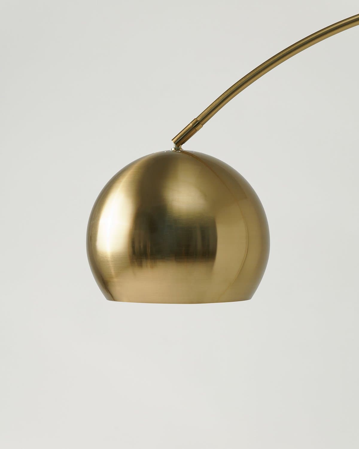 Perfect Arc Floor Lamp - Gracefully over 6' tall, in Chrome or Brass - LED Light