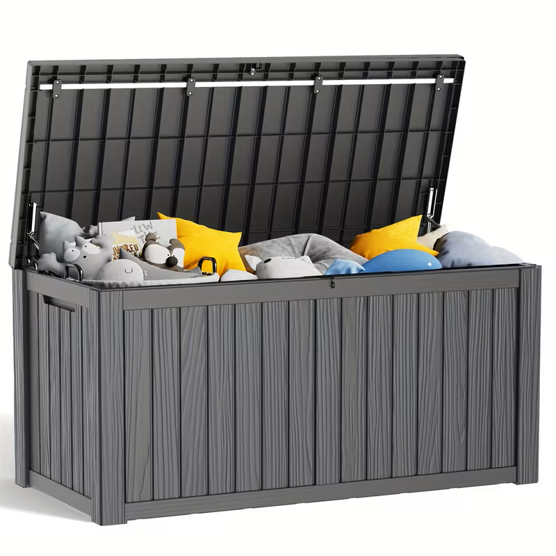 Heavy-Duty Outdoor Deck Boxes – Waterproof Patio Storage Boxes with Hinged Lid, Lockable & Easy Assembly (35 to 200 Gallon Sizes)