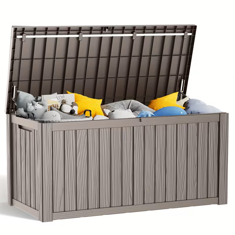 Heavy-Duty Outdoor Deck Boxes – Waterproof Patio Storage Boxes with Hinged Lid, Lockable & Easy Assembly (35 to 200 Gallon Sizes)