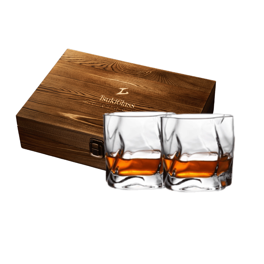 Tsuki Smoker Kit w/ Torch -  For Whisky & Cocktails - Just Smoker Kit, or w/ 2 or 4 Hoshi Glasses