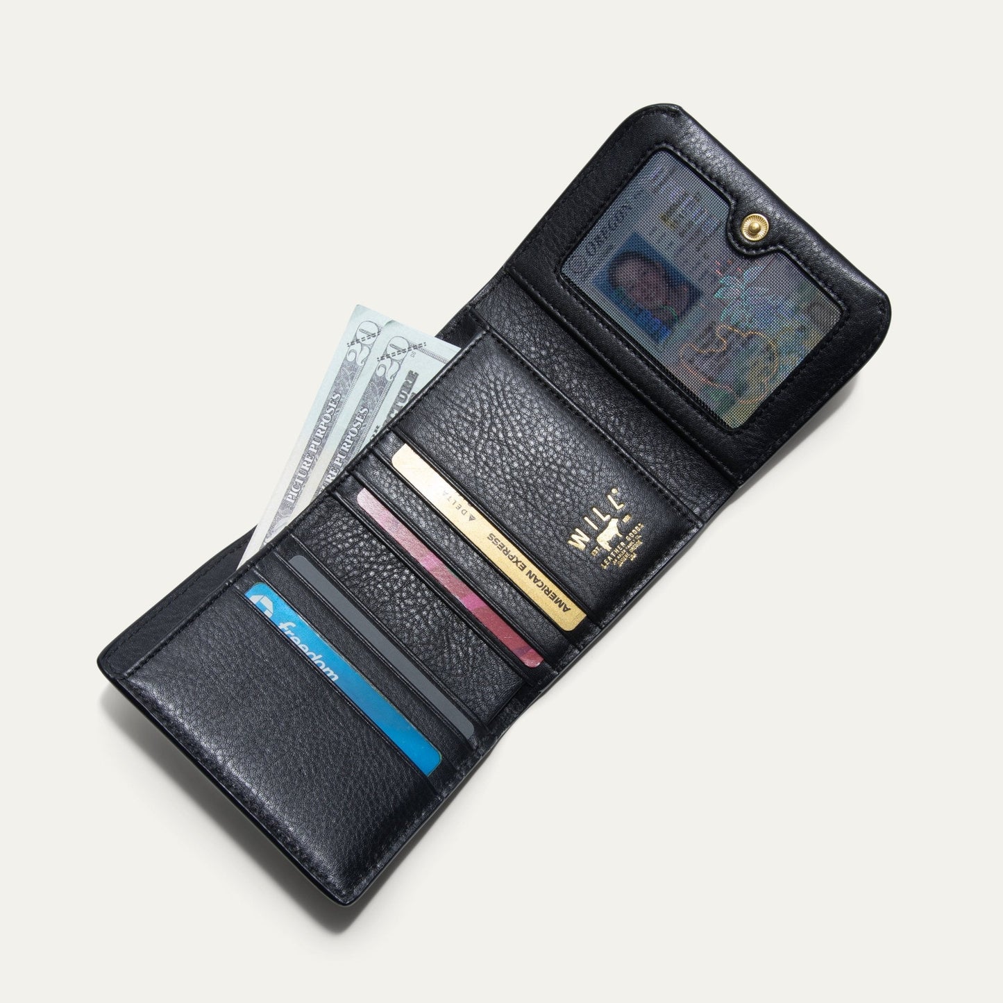 Compact Italian French Purse - 10 Colors - Soft Leather