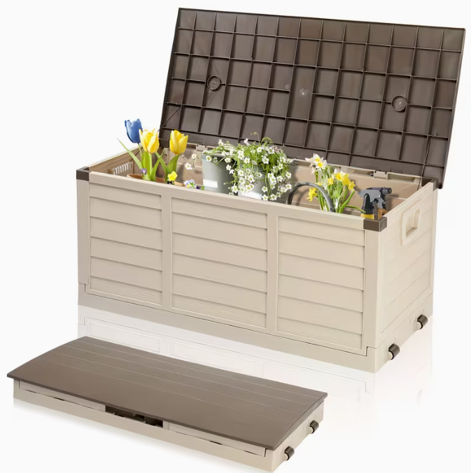 Heavy-Duty Outdoor Deck Boxes – Waterproof Patio Storage Boxes with Hinged Lid, Lockable & Easy Assembly (35 to 200 Gallon Sizes)