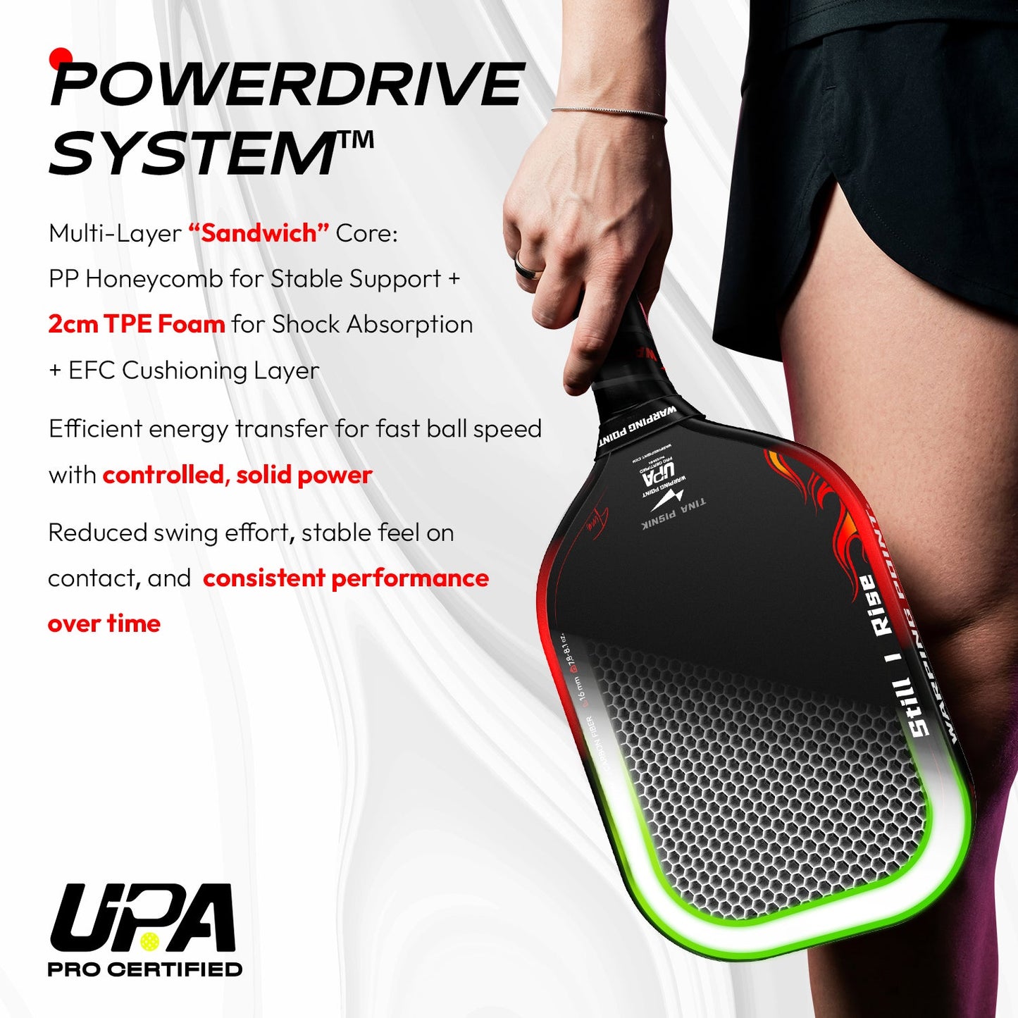 Phoenix Pickleball Paddle - 16MM - Power and Control in one Paddle