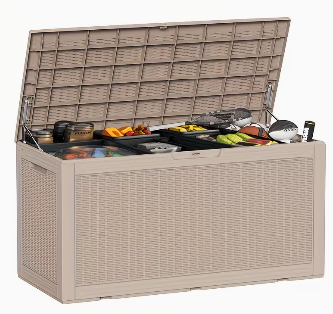 Heavy-Duty Outdoor Deck Boxes – Waterproof Patio Storage Boxes with Hinged Lid, Lockable & Easy Assembly (35 to 200 Gallon Sizes)