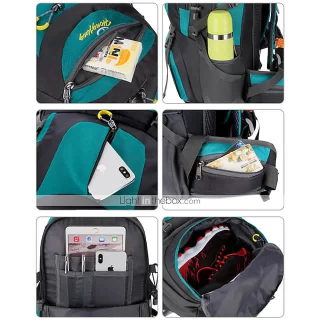 50L Waterproof Hiking Backpack - 7 Vibrant Colors