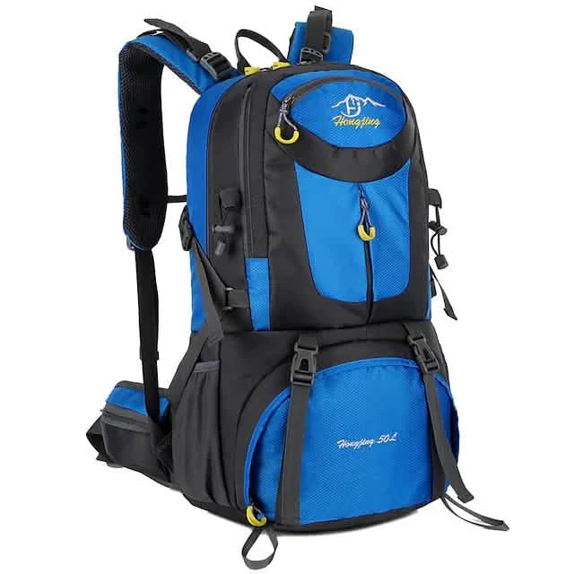 50L Waterproof Hiking Backpack - 7 Vibrant Colors