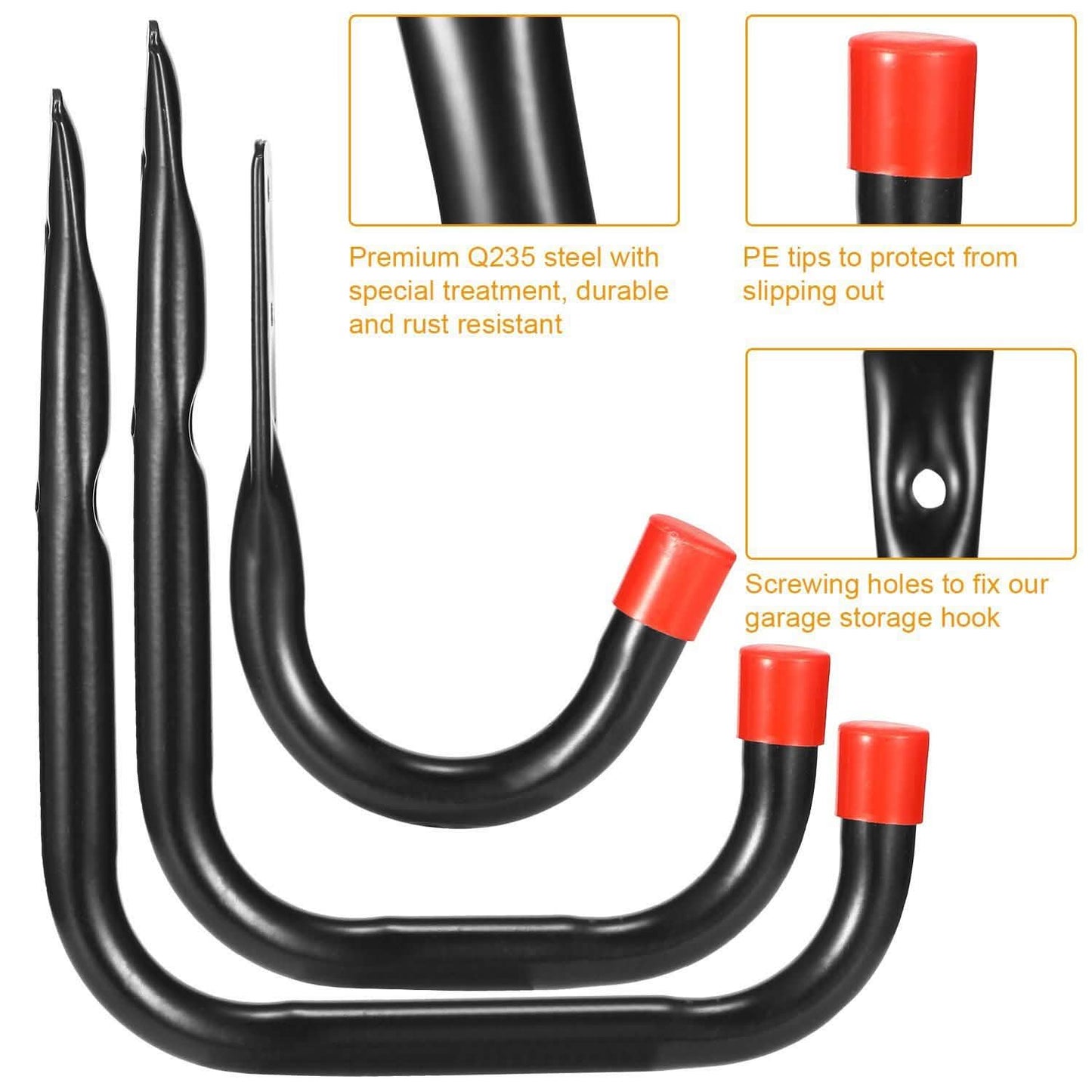 Hand Almost Anything in the Garage with a 6-Pack of Garage Storage Hooks