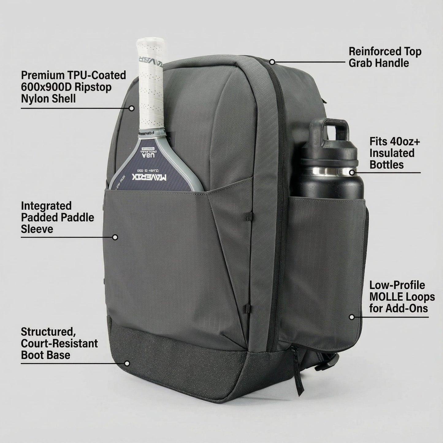 Court Ranger Pickleball Backpack - 7 Color Options - Lifetime Warranty