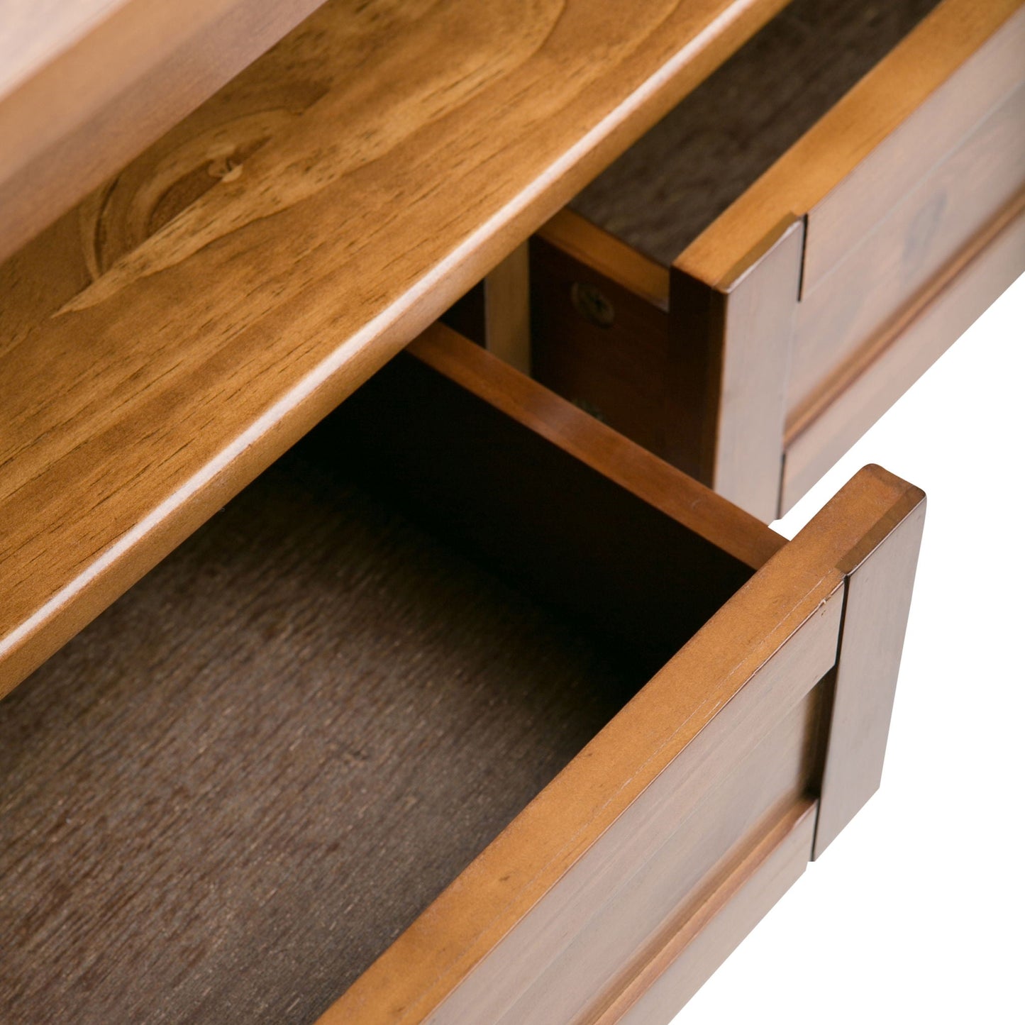 Classic Shaker Coffee Table in 2 Shades of Brown - Solid Wood - Easy Assembly