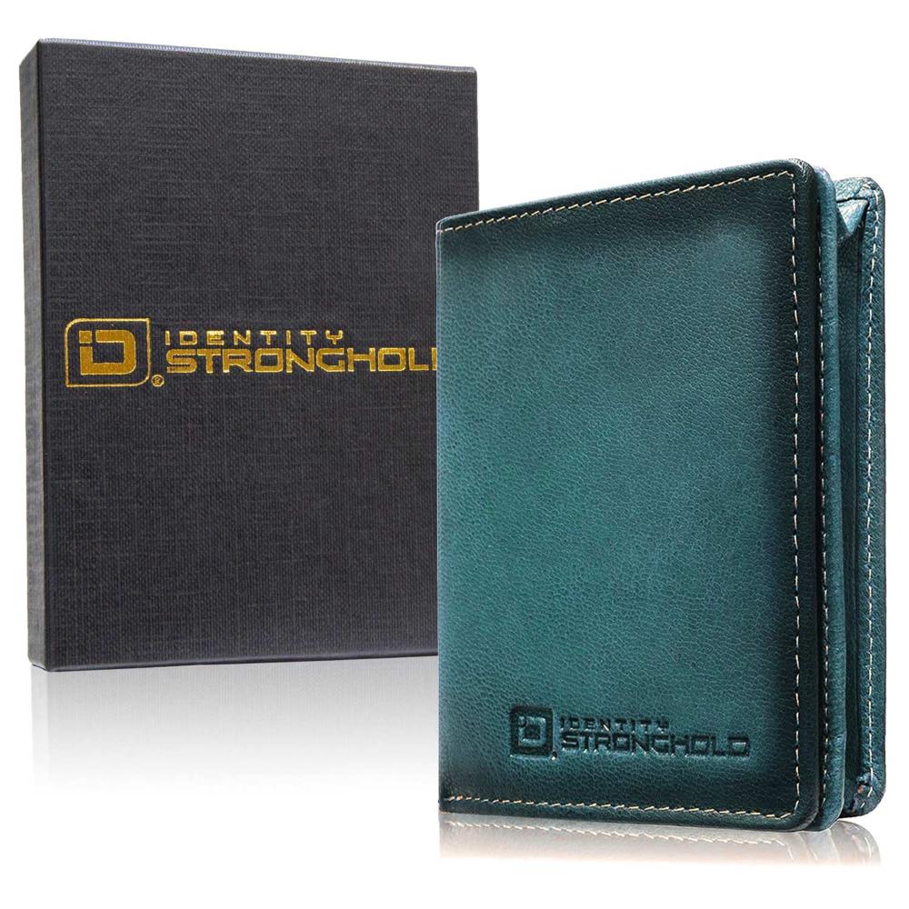 Maximum Storage in a Minimalist Wallet - RFID Secure - Five Leather Colors - Magnetic Closure