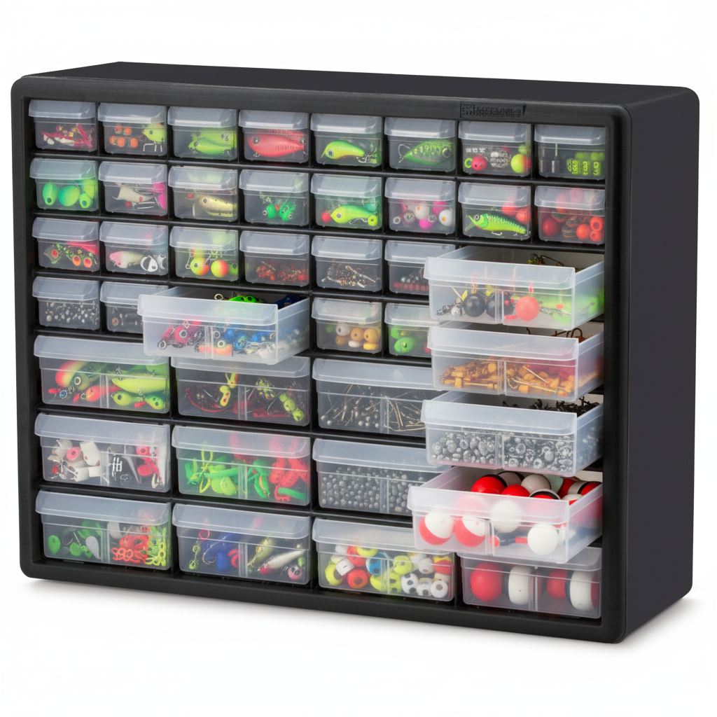 Hardware, Craft, Fishing - Garage Storage Cabinet in Black with Drawers