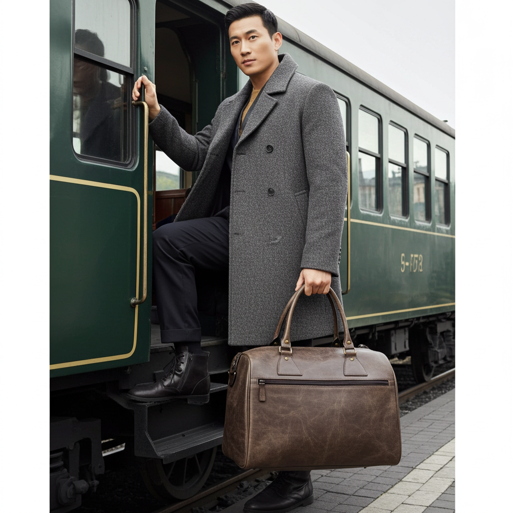 From the Gym to the Hamptons - Leather Weekender Bag – Travel Duffel with Laptop Pocket