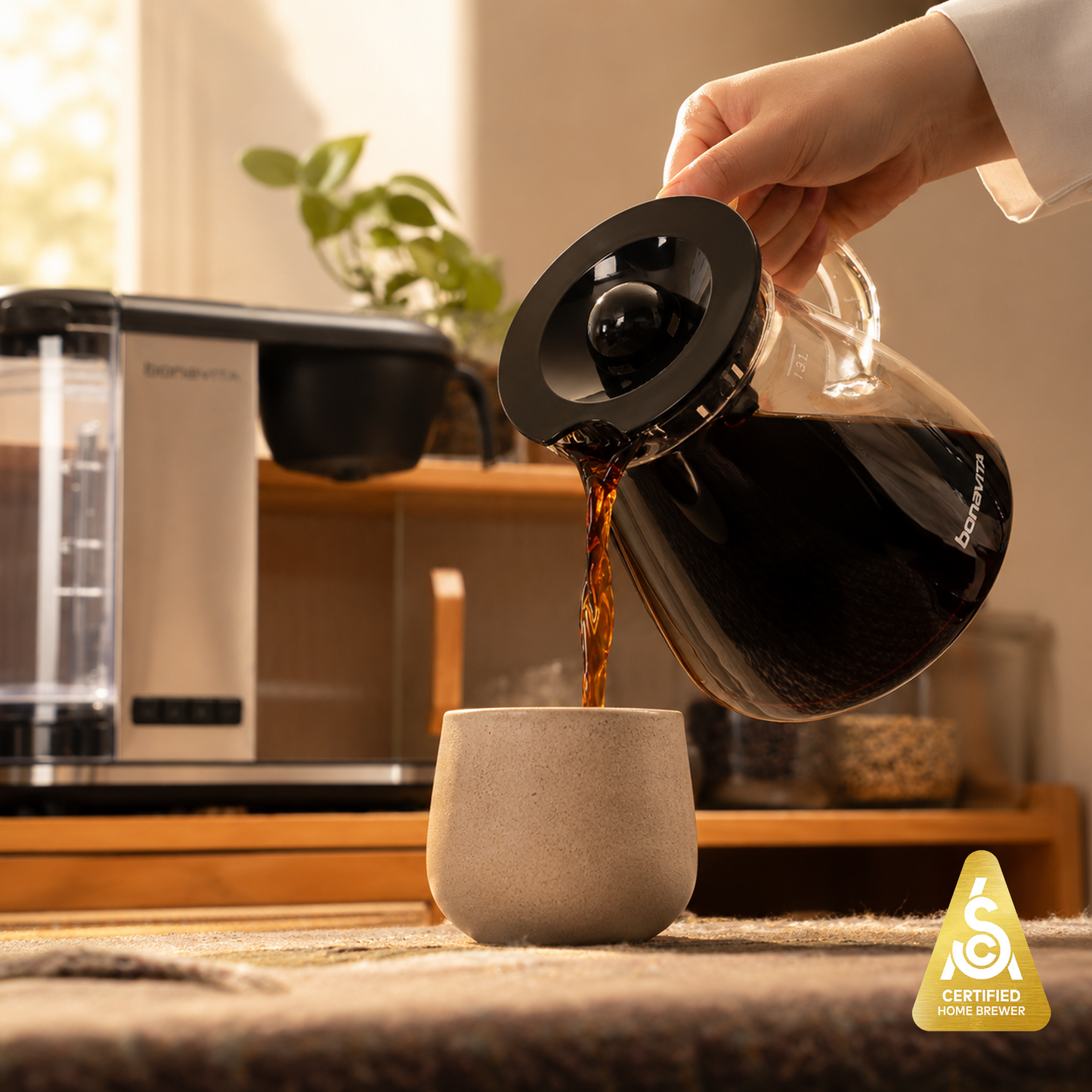 Your Best Drip Coffee - Enthusiast 8-Cup Drip Coffee Brewer with 1.3L Thermal or Glass Carafe