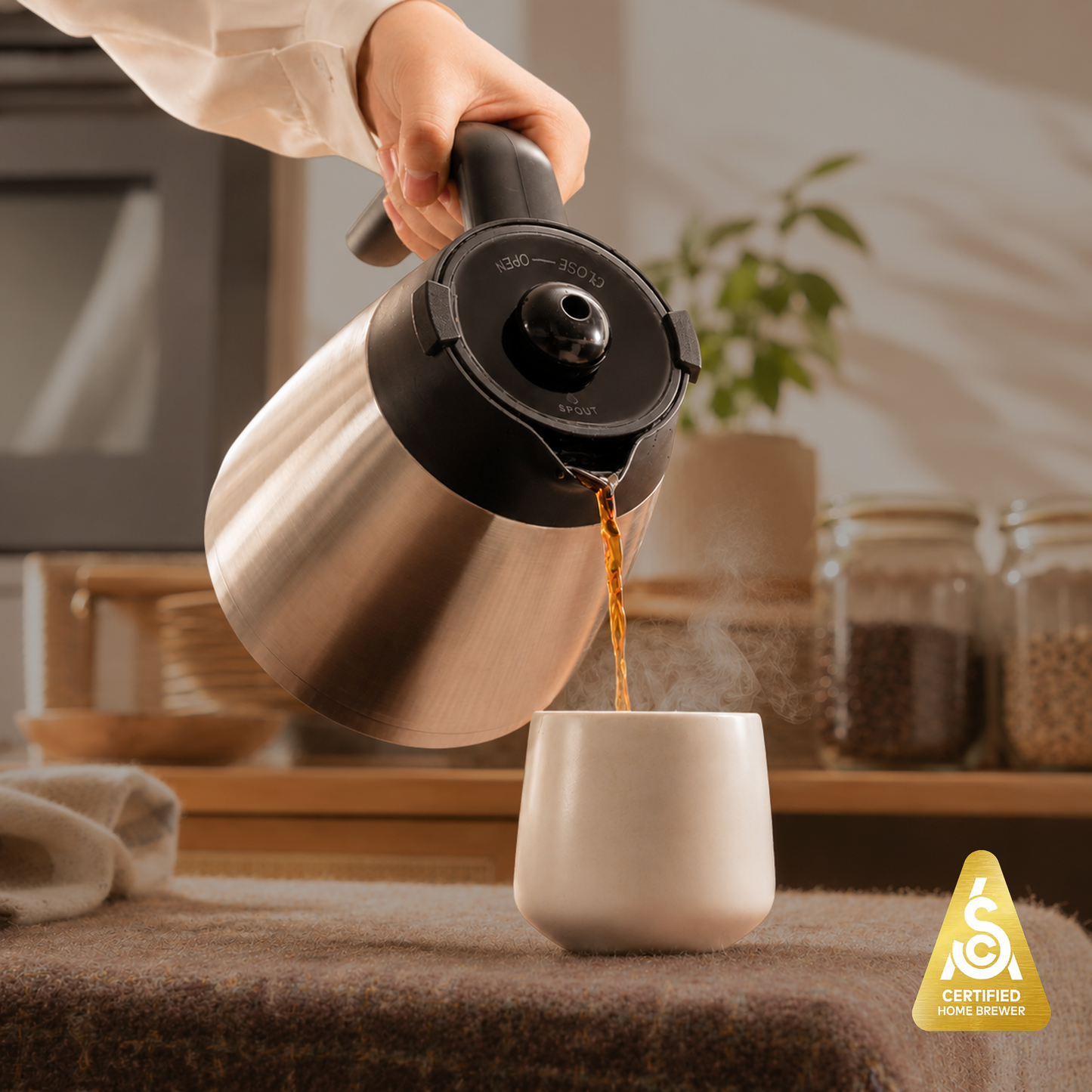 Your Best Drip Coffee - Enthusiast 8-Cup Drip Coffee Brewer with 1.3L Thermal or Glass Carafe