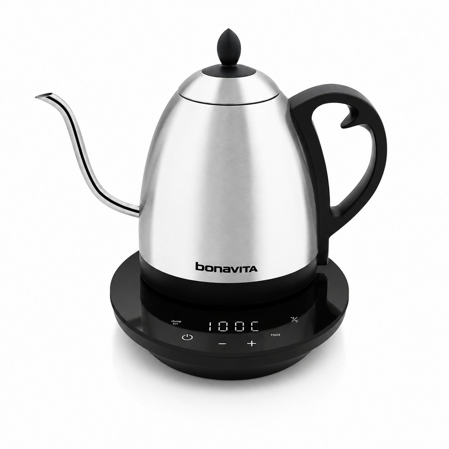 Bonavita Cosmopolitan 1.0L Gooseneck Precision Temperature, Precision Pour Electric Kettle in 4 Dramatic Finishes