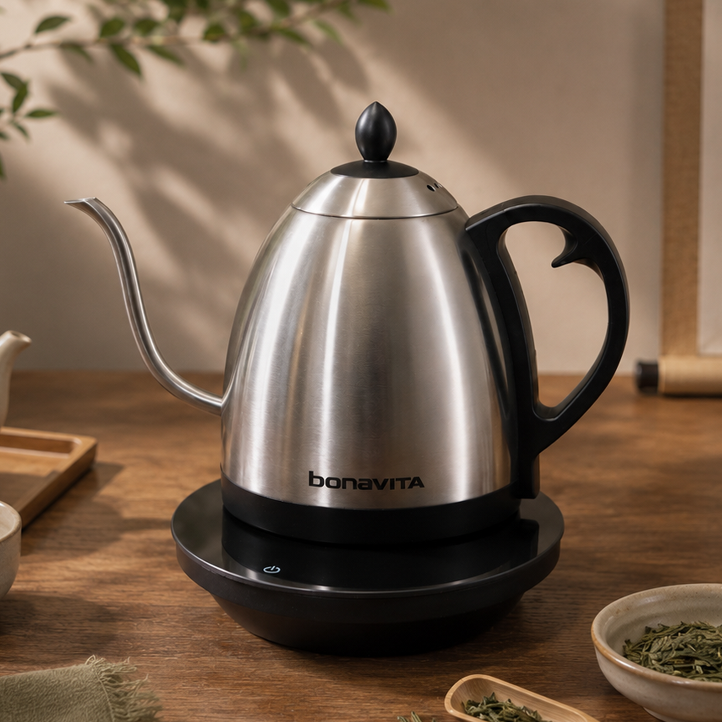 Bonavita Cosmopolitan 1.0L Gooseneck Precision Temperature, Precision Pour Electric Kettle in 4 Dramatic Finishes