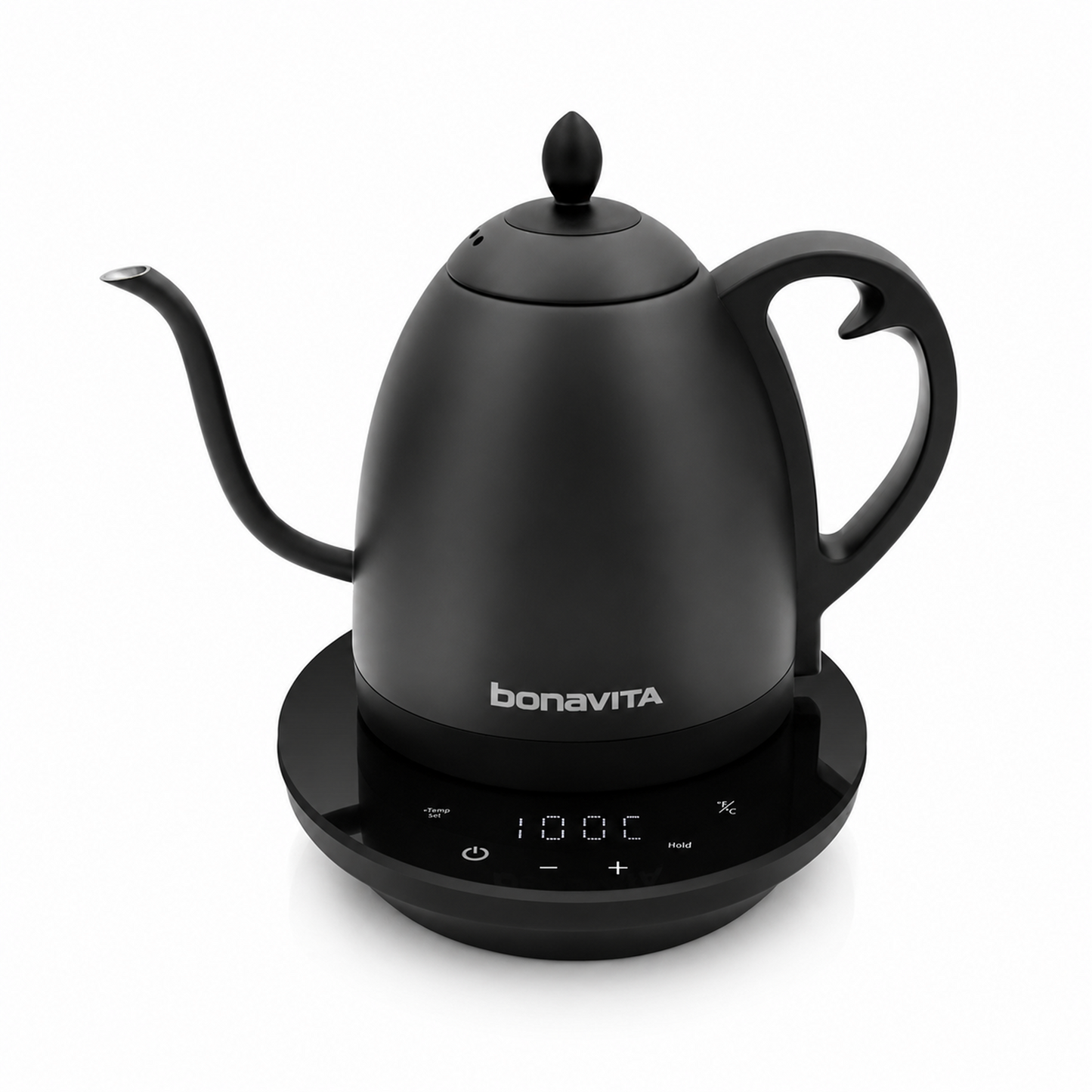 Bonavita Cosmopolitan 1.0L Gooseneck Precision Temperature, Precision Pour Electric Kettle in 4 Dramatic Finishes