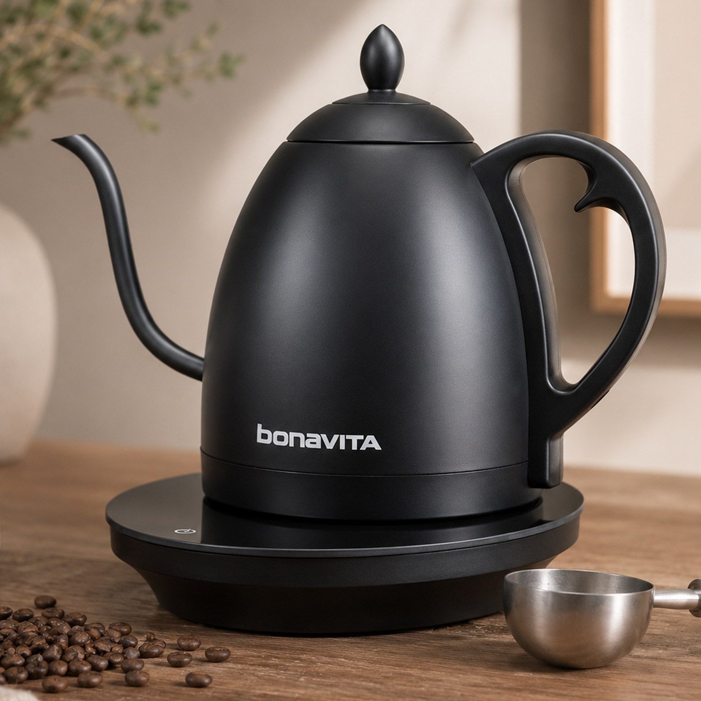 Bonavita Cosmopolitan 1.0L Gooseneck Precision Temperature, Precision Pour Electric Kettle in 4 Dramatic Finishes