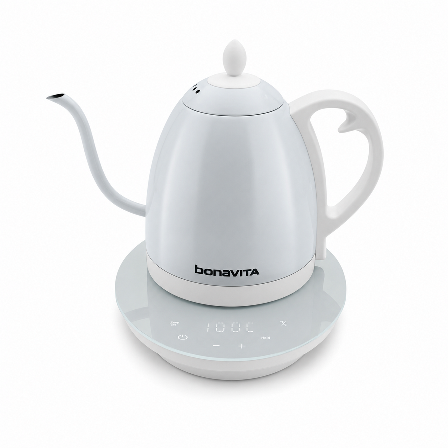 Bonavita Cosmopolitan 1.0L Gooseneck Precision Temperature, Precision Pour Electric Kettle in 4 Dramatic Finishes