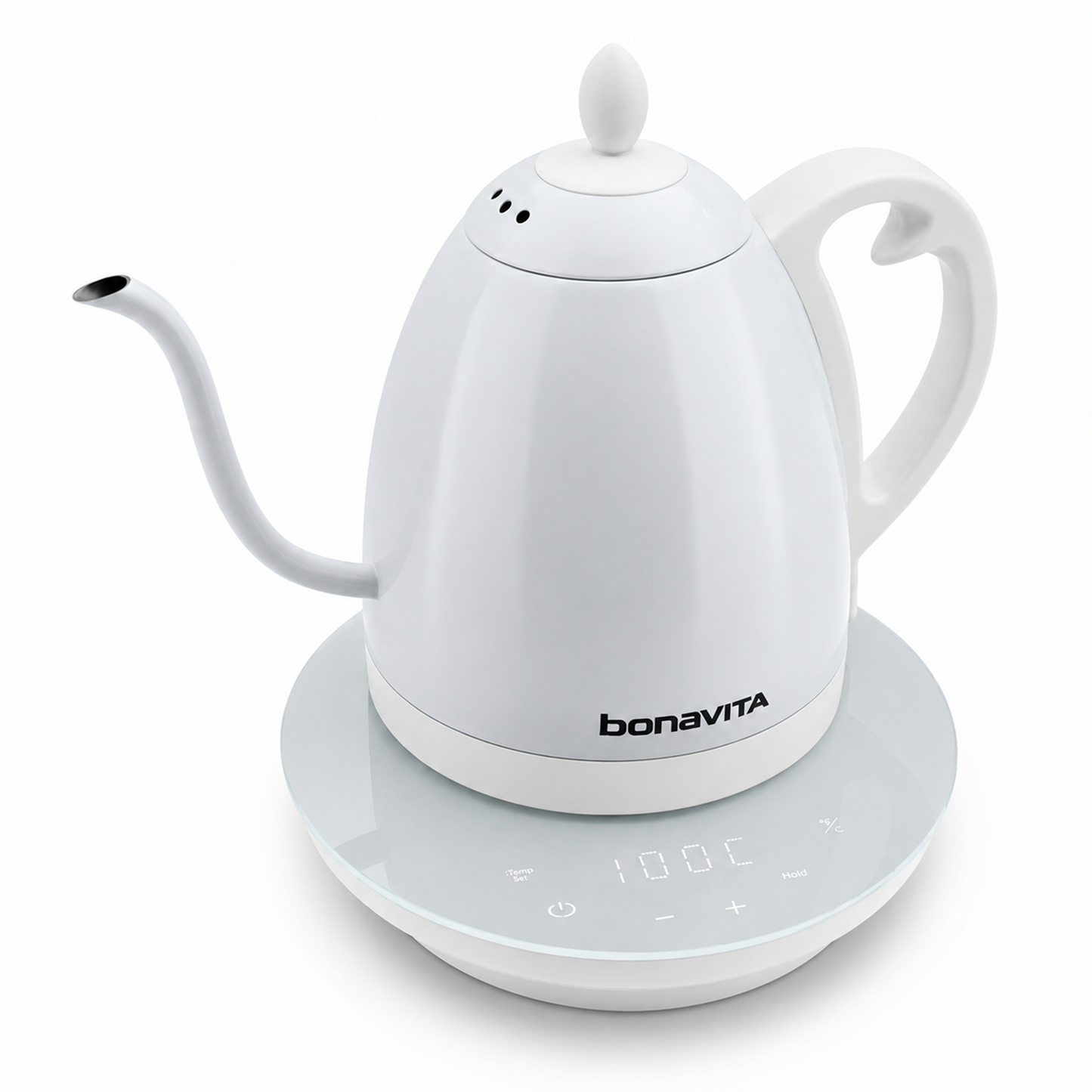 Bonavita Cosmopolitan 1.0L Gooseneck Precision Temperature, Precision Pour Electric Kettle in 4 Dramatic Finishes