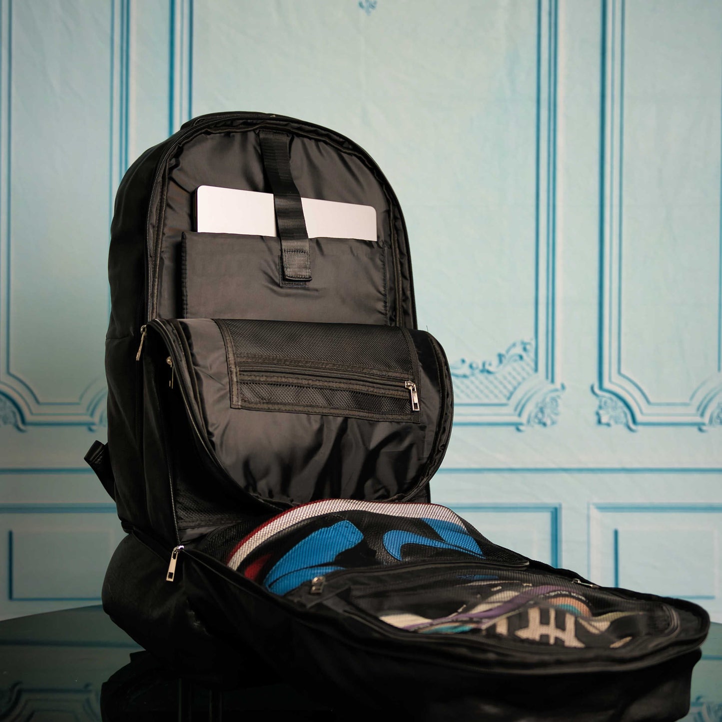 Black Leather Carry On Backpack - Patented Multi-Function Design - 3 Styles - as seen in GQ and Forbes