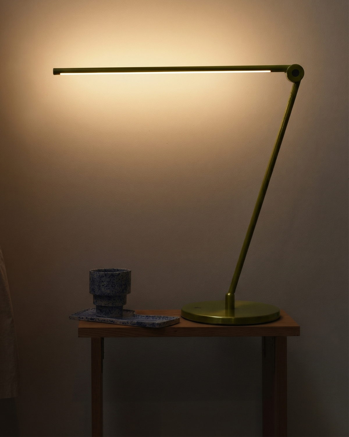 Clean Minimalist LED Lamp - Fully Adjustable - In Black, Brass, and Green