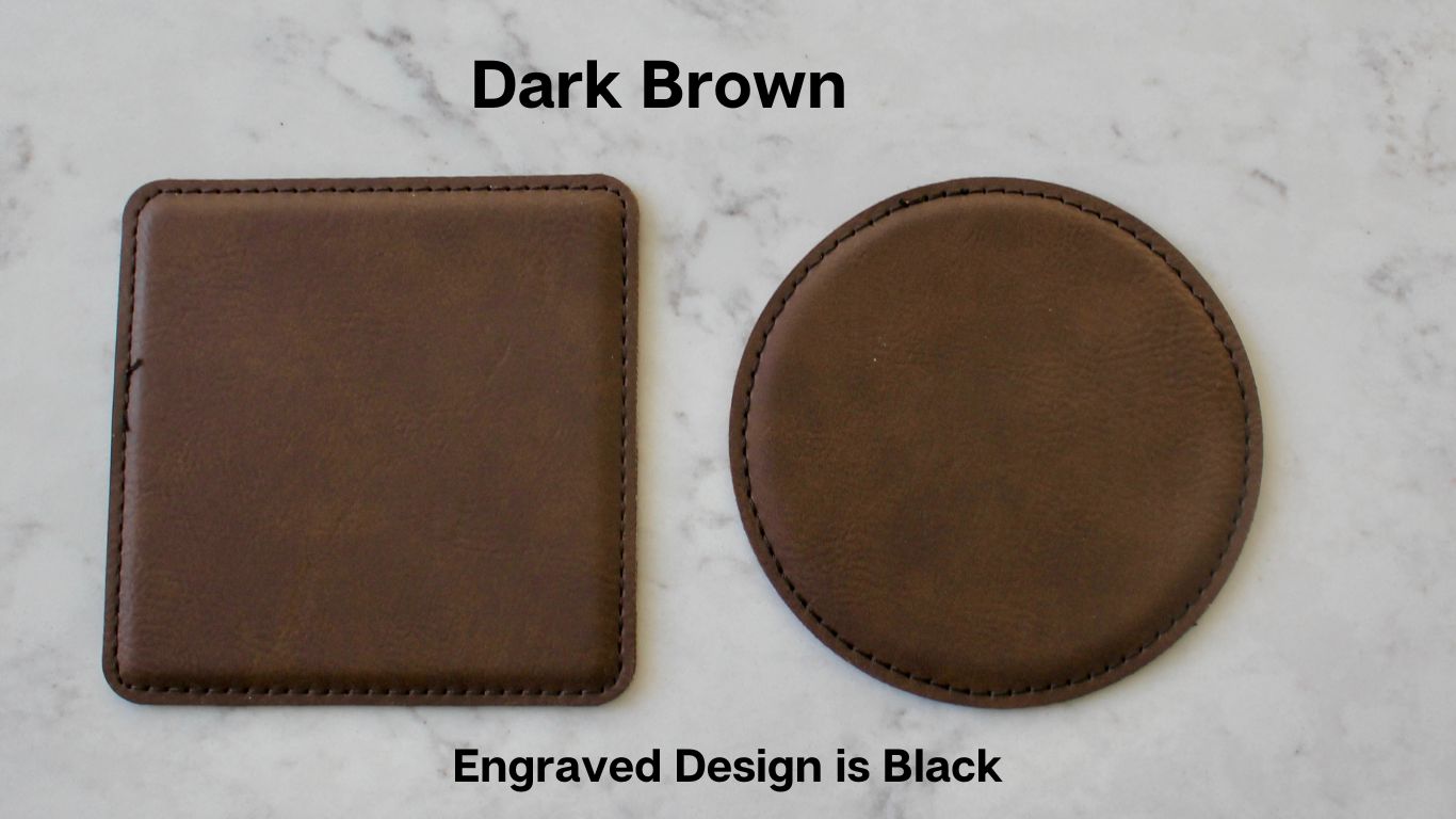 Protect your Tabletops with Bison Coaster Set (Slate or Leatherette)
