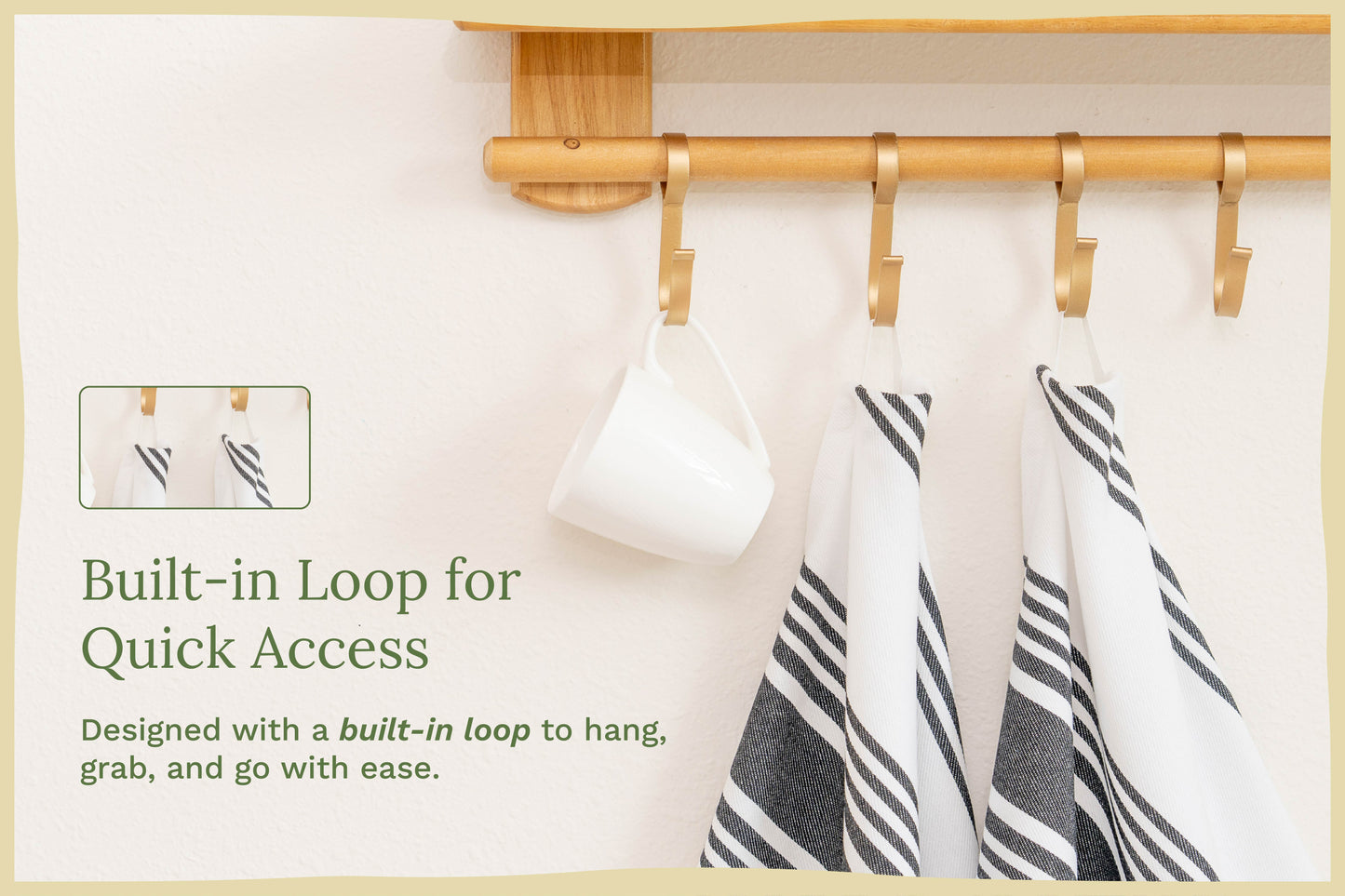 Striped Kitchen Towels - Pure Cotton - 8 Colors available in sets of 6