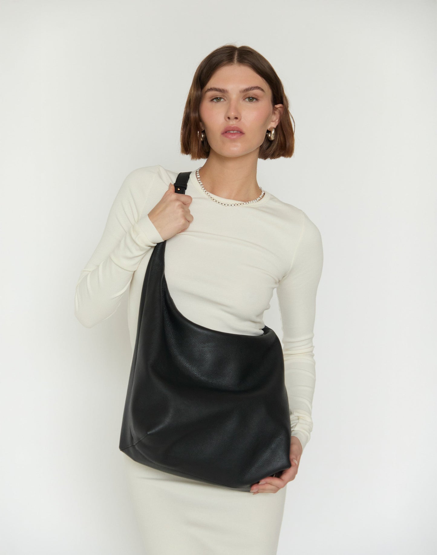 The Hobo Ring Bag - Italian Made in 7 Colors - Switch from Shoulder to Crossbody