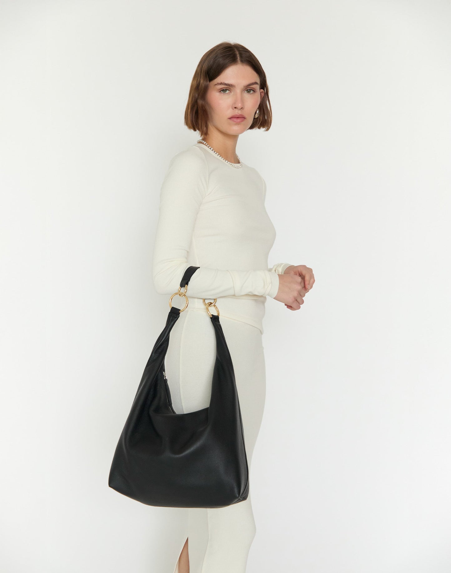 The Hobo Ring Bag - Italian Made in 7 Colors - Switch from Shoulder to Crossbody