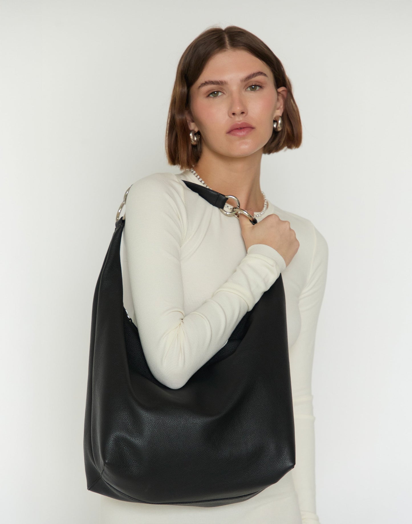 The Hobo Ring Bag - Italian Made in 7 Colors - Switch from Shoulder to Crossbody