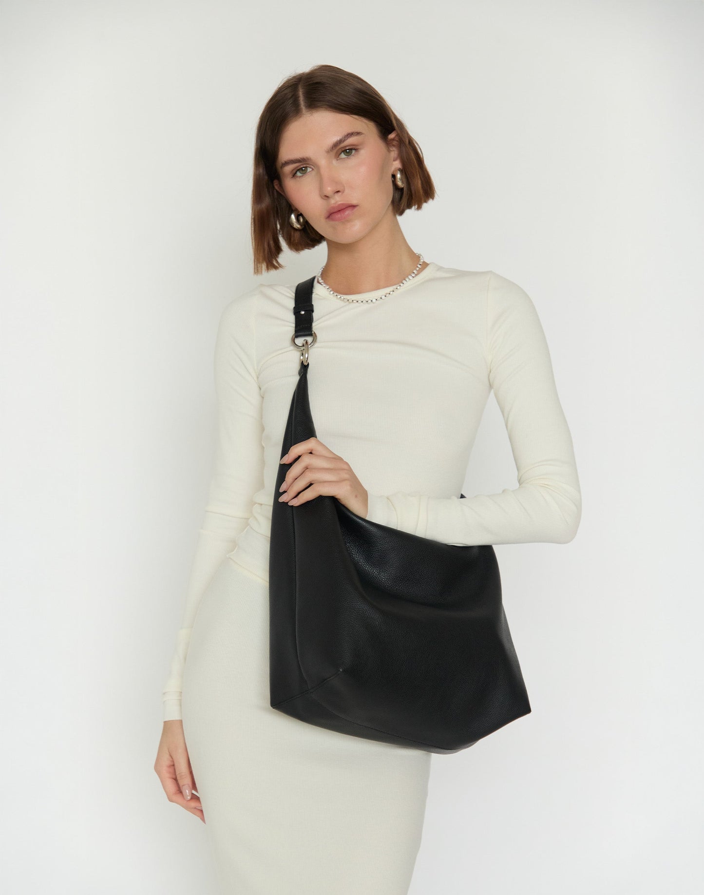 The Hobo Ring Bag - Italian Made in 7 Colors - Switch from Shoulder to Crossbody