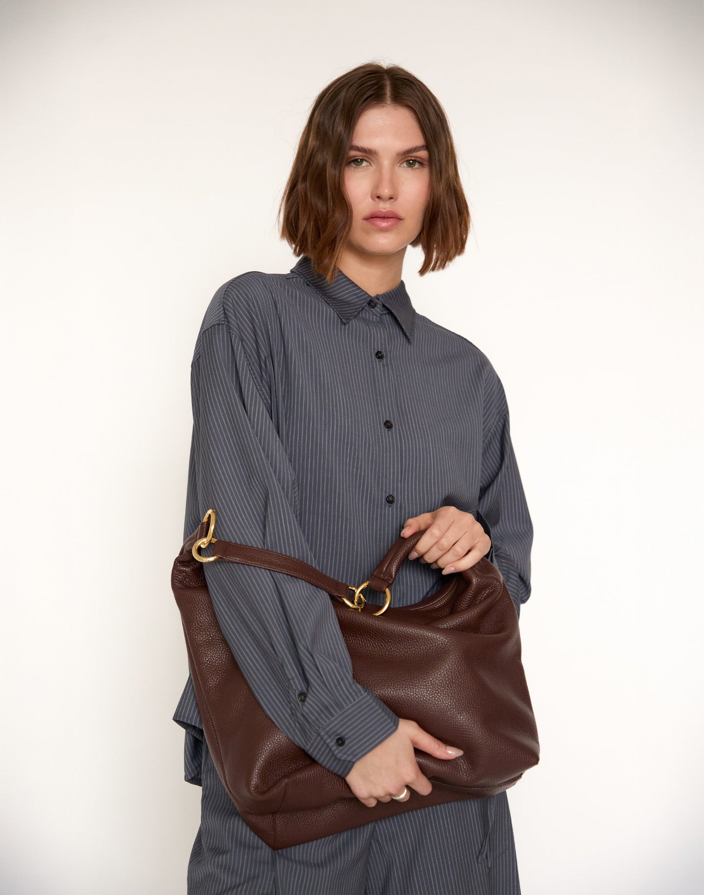 The Hobo Ring Bag - Italian Made in 7 Colors - Switch from Shoulder to Crossbody