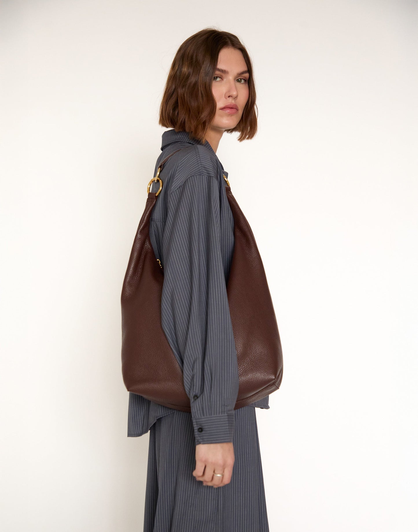 The Hobo Ring Bag - Italian Made in 7 Colors - Switch from Shoulder to Crossbody
