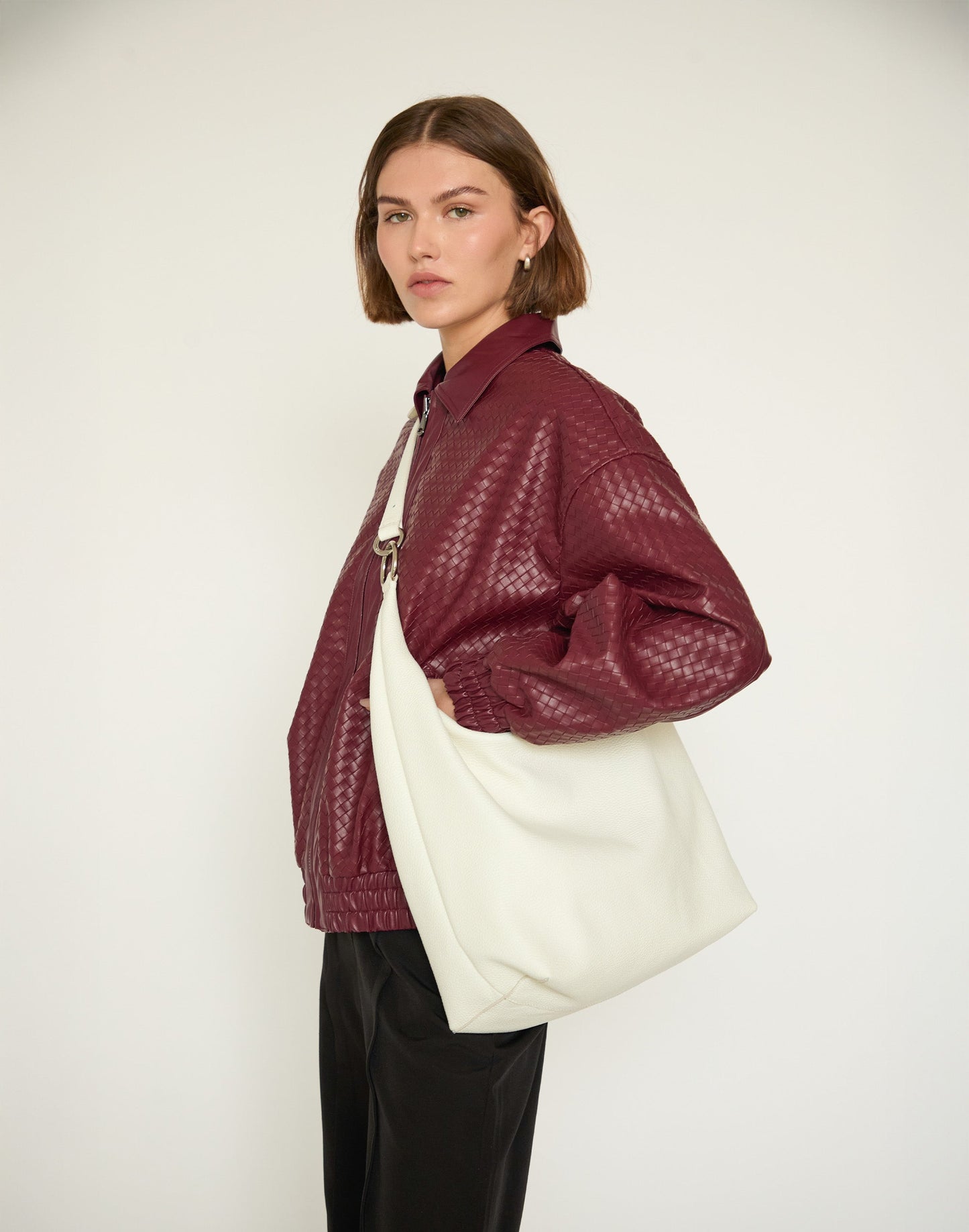 The Hobo Ring Bag - Italian Made in 7 Colors - Switch from Shoulder to Crossbody