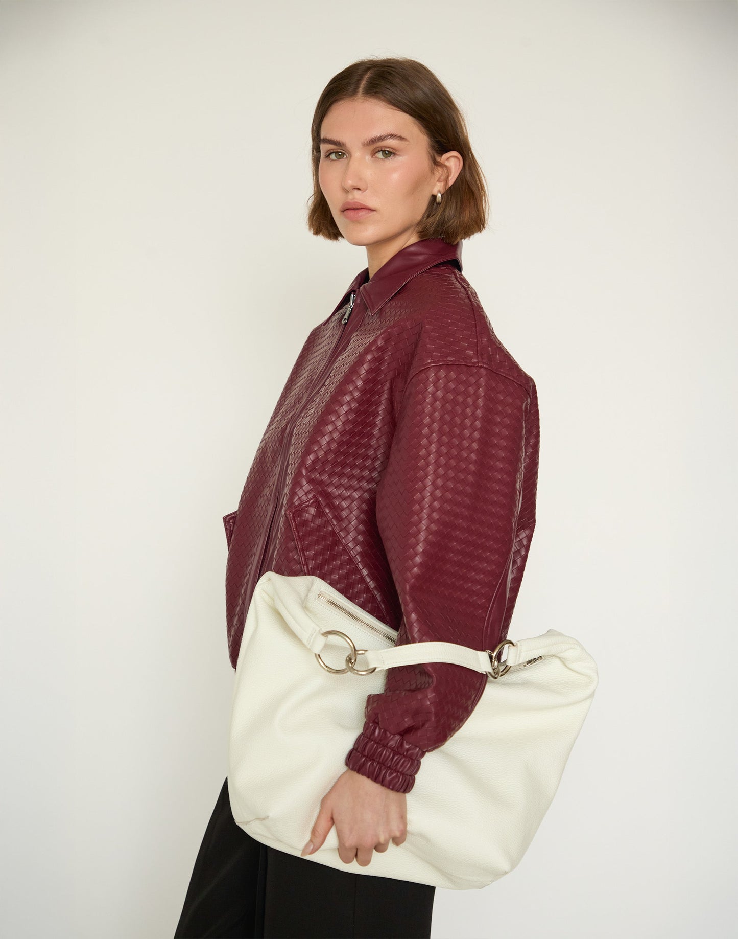 The Hobo Ring Bag - Italian Made in 7 Colors - Switch from Shoulder to Crossbody