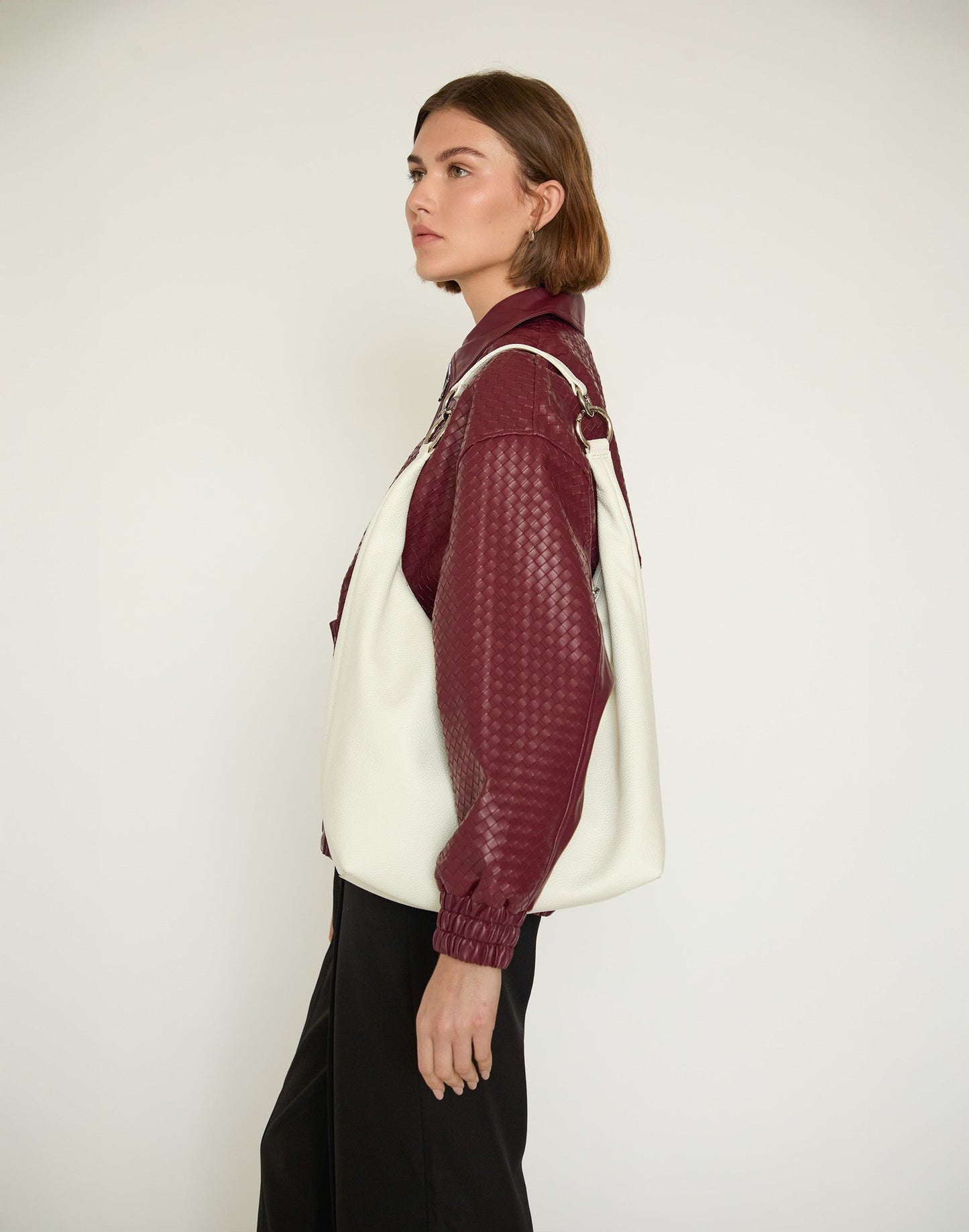 The Hobo Ring Bag - Italian Made in 7 Colors - Switch from Shoulder to Crossbody