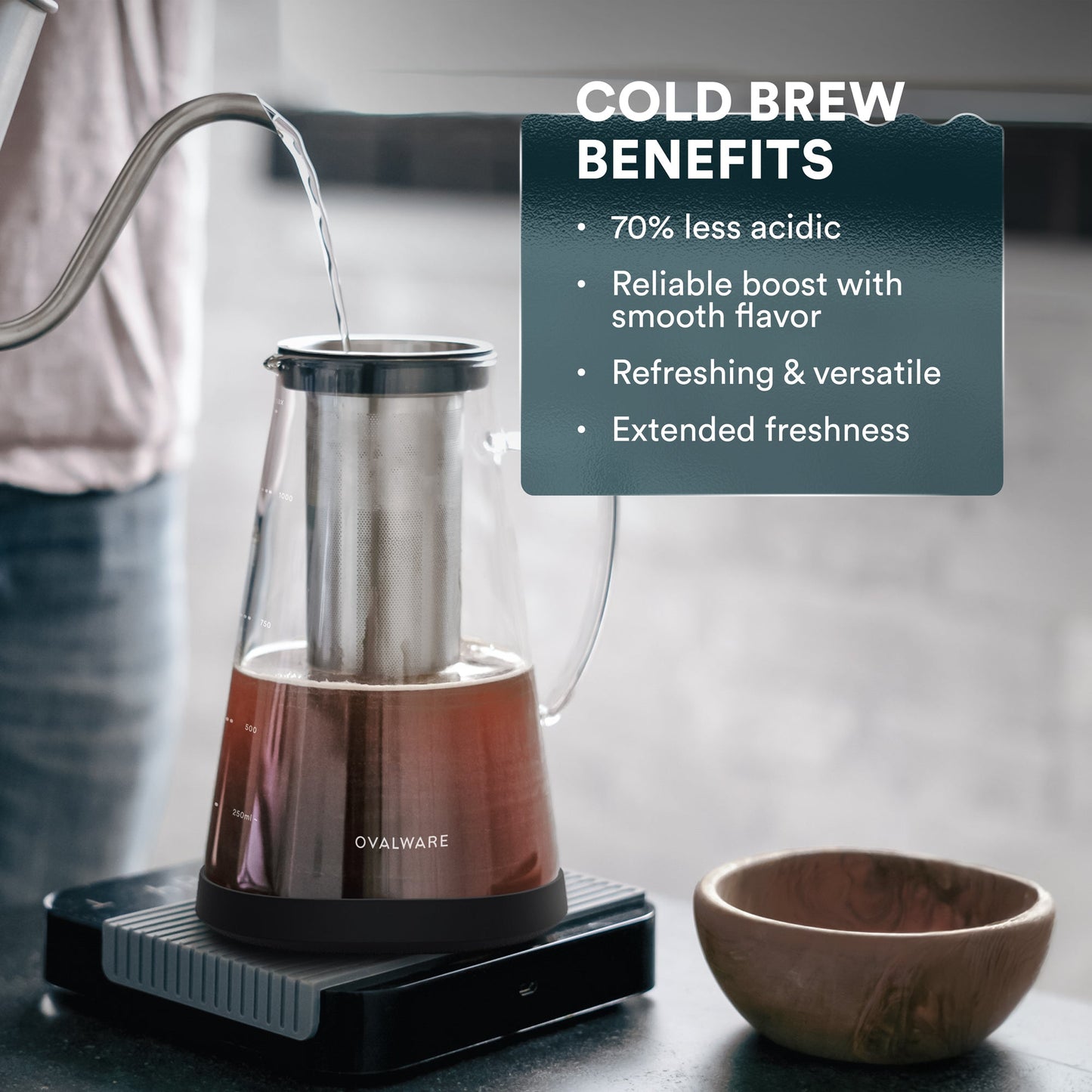 Cold Brew Maker - Convenient, Environmental, Perfect Flavor - 2 sizes to fit your fridge.