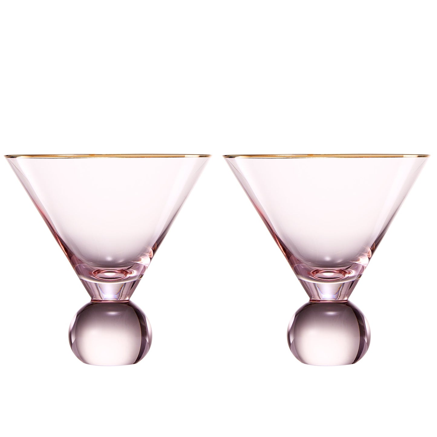 Contemporary Proposta Martini Cocktail Glassware - Set of 2