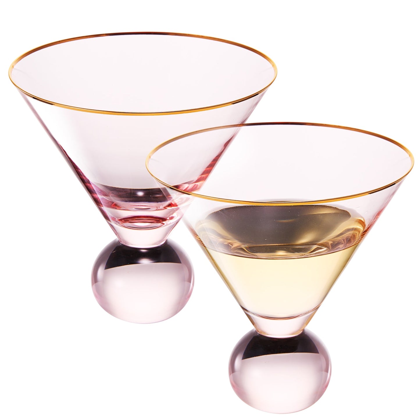 Contemporary Proposta Martini Cocktail Glassware - Set of 2
