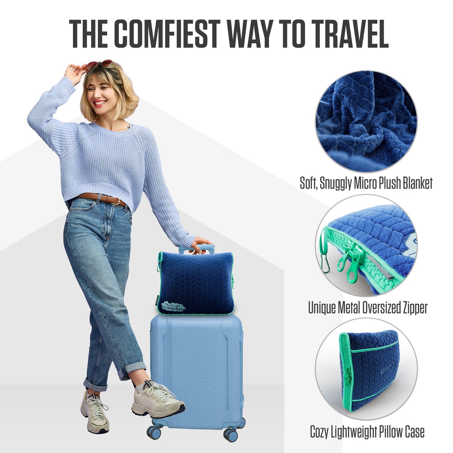 2-in-1 Travel Blanket & Pillow
