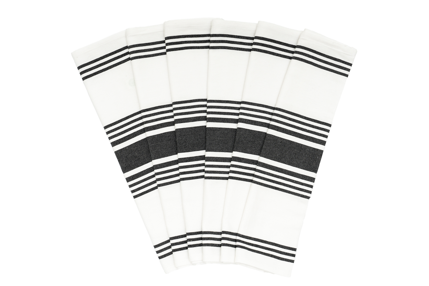 Striped Kitchen Towels - Pure Cotton - 8 Colors available in sets of 6
