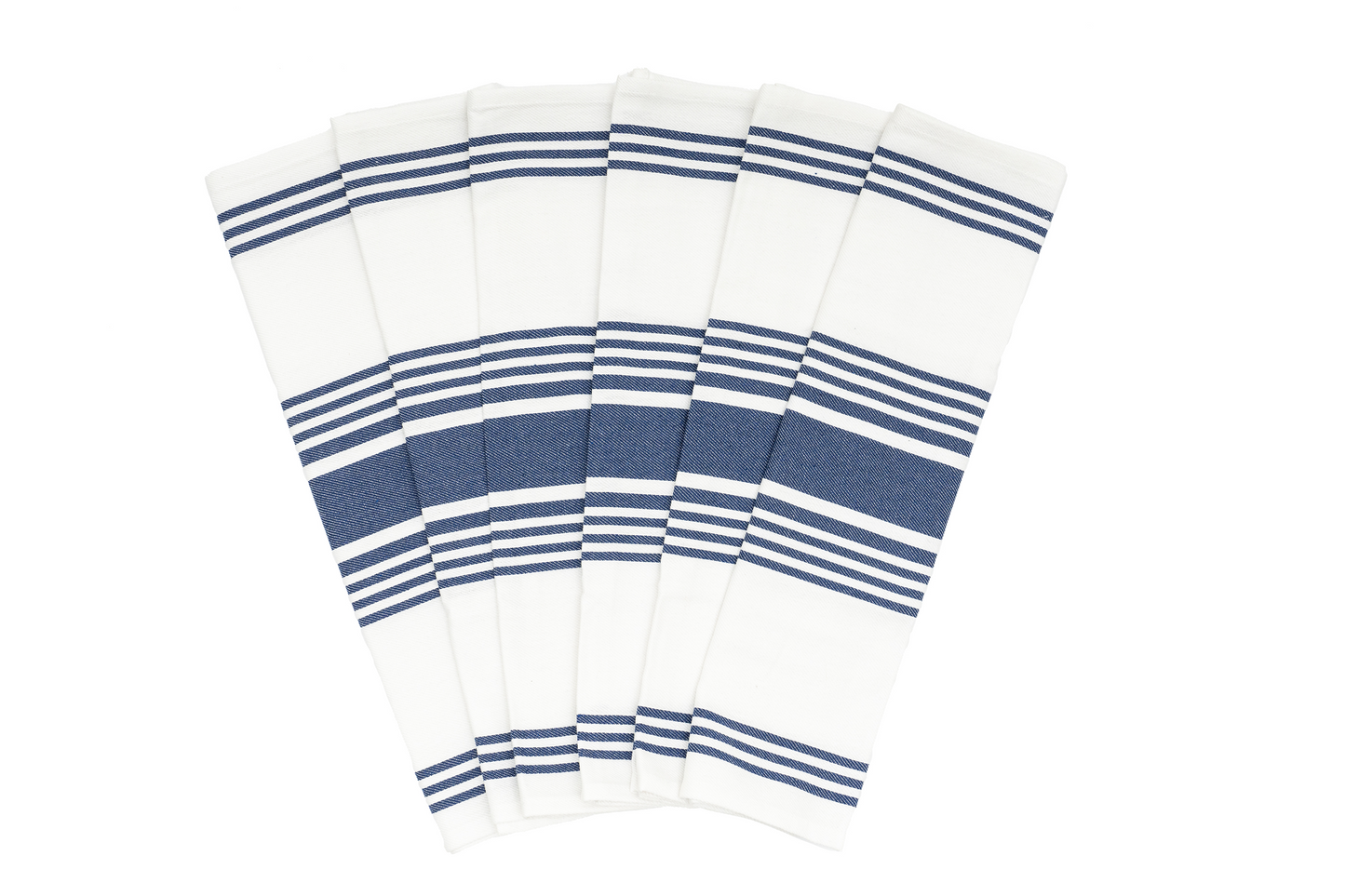 Striped Kitchen Towels - Pure Cotton - 8 Colors available in sets of 6