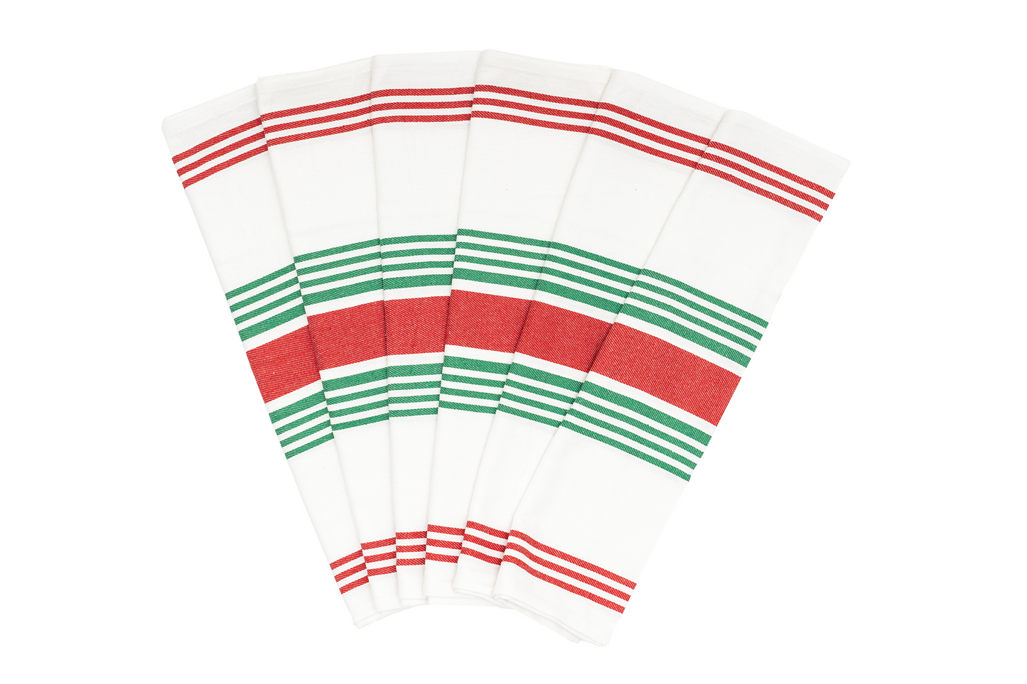 Striped Kitchen Towels - Pure Cotton - 8 Colors available in sets of 6