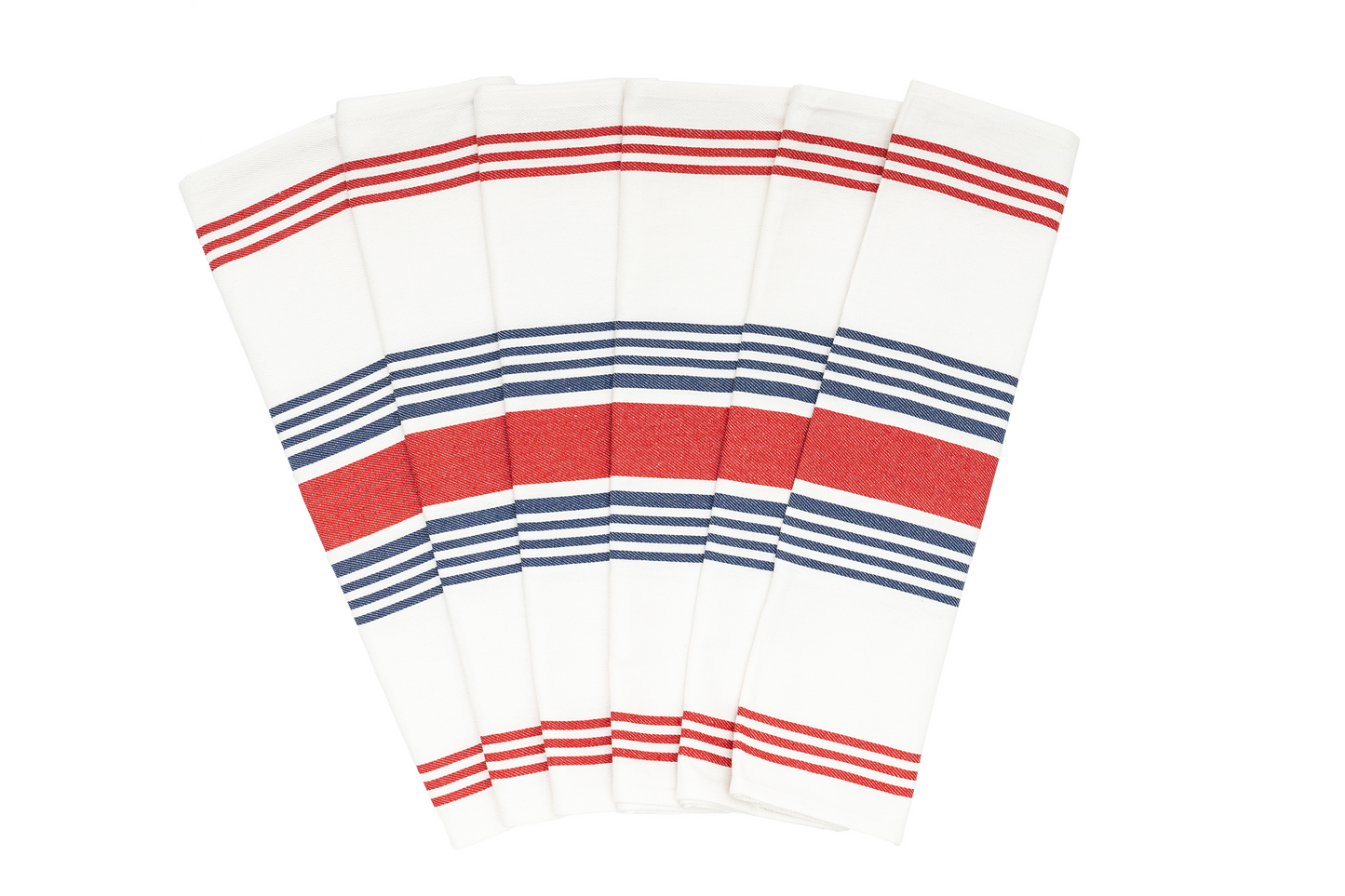 Striped Kitchen Towels - Pure Cotton - 8 Colors available in sets of 6