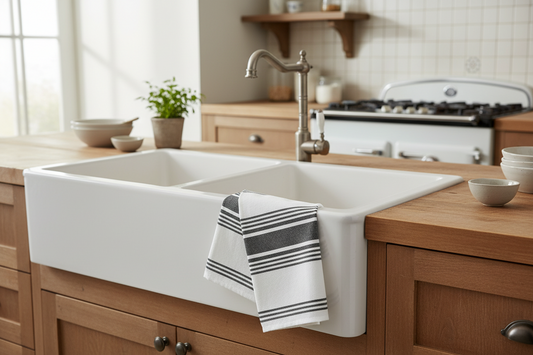Striped Kitchen Towels - Pure Cotton - 8 Colors available in sets of 6